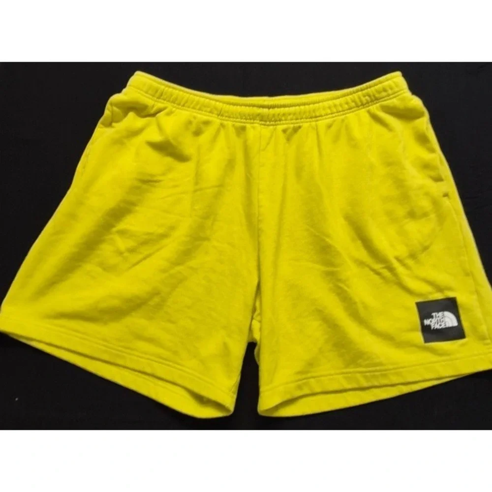 The North‎ Face Never Stop Exploring Shorts men's XXL yellow drawstring fleece